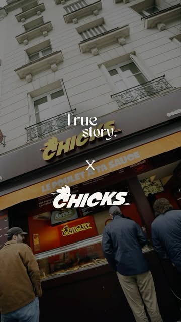 Reel True Story × Chicks devant la boutique de la rue de Londres